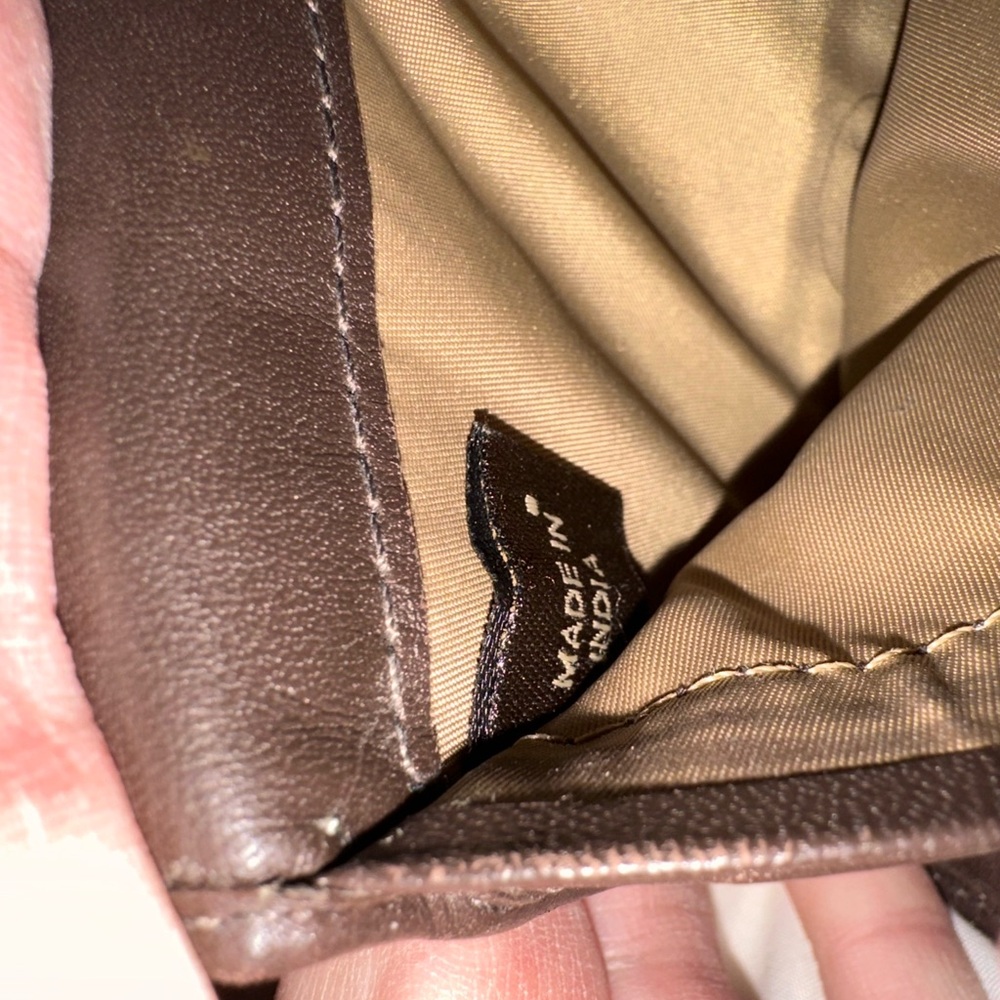 Vintage Coach Brown and Tan Wallet with checkbook insert. - Picture 8 of 8